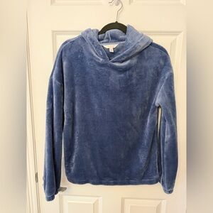 LC Lauren Conrad Blue Plush Sweater